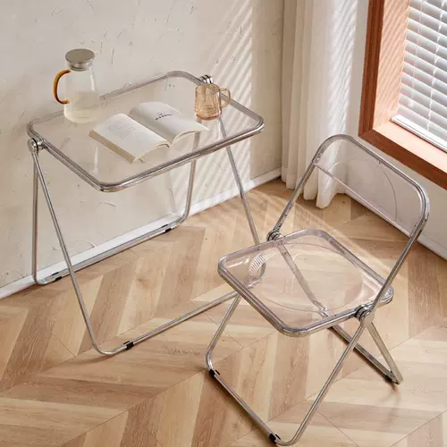 Акриловый складной стол прозрачный сеть красного цвета ins ins ind wind Balcon