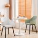 Plastic Nordic Dining Chair Backrest Stool