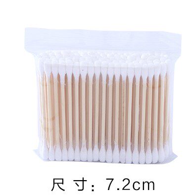 100只装纯棉花消毒卫生棉棒棉签棉棒双头化妆卸妆棉签掏耳朵 - 图0