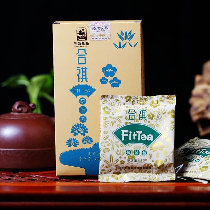 泾渭茯茶金花黑茶陕西泾阳伏茶速泡旅行装易泡合祺茯茶 60g-图0