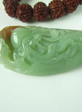 山流水河磨玉手把件顺丰