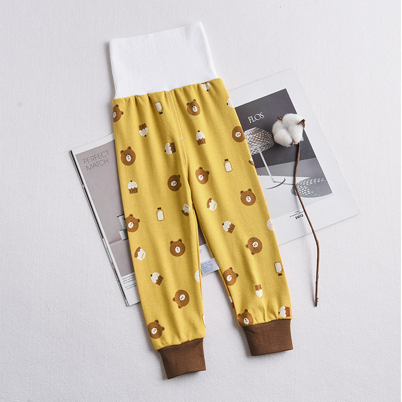 两条装春秋宝宝高腰护肚裤婴儿裤子男女儿童打底睡裤纯棉秋裤单条,淘宝优惠券,粉丝福利购,淘宝优惠卷