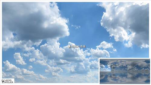UE4虚幻5.3 Clouds & Skies 写实3D立体云真实天空球盒纹理全景图 - 图2