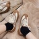 ເກີບຜ້າໃບ Feiyue ເກີບສີຂາວຂອງຜູ້ຊາຍໃນພາກຮຽນ spring ແລະ summer Dafu Feiyue ເກີບການຝຶກອົບຮົມສົມບັດສິນຂອງແມ່ຍິງສະບັບພາສາເກົາຫຼີ retro shell toe ເກີບບາດເຈັບແລະ