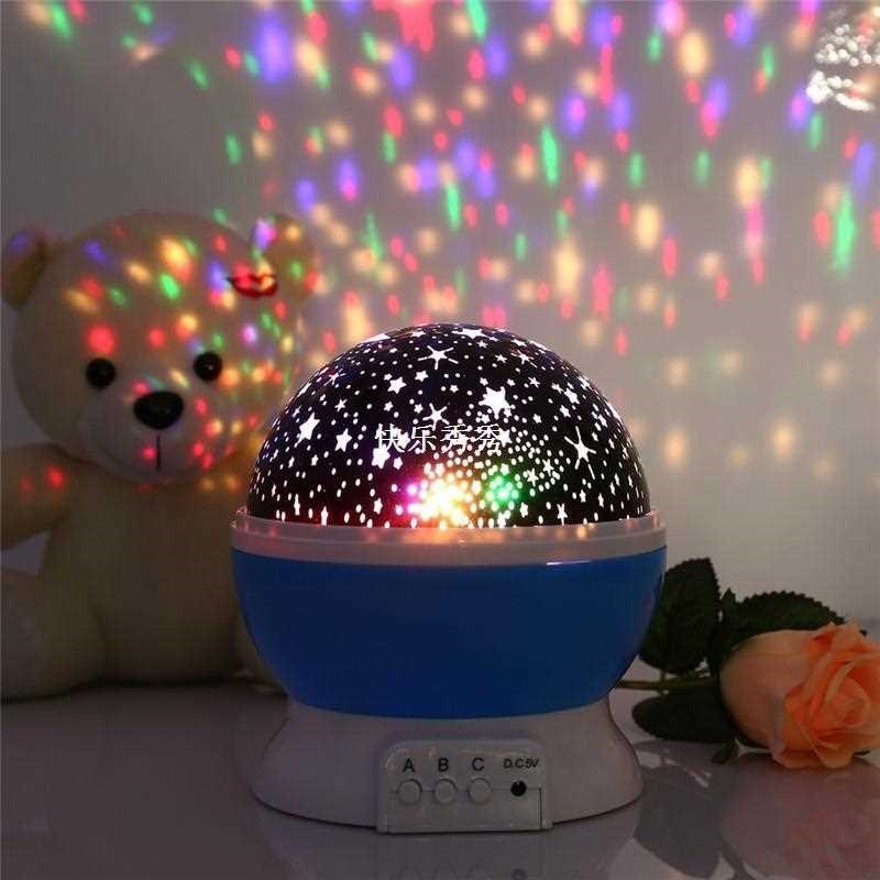 Brand New Romantic Kids Rotating Star Sky Night Night Projec - 图0