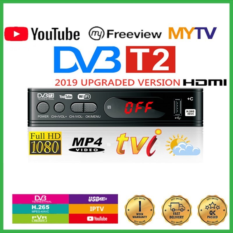 HD 1080p Tv Tuner Dvb T2 Vga TV Box Dvb t2 For Monitor Adap-图0