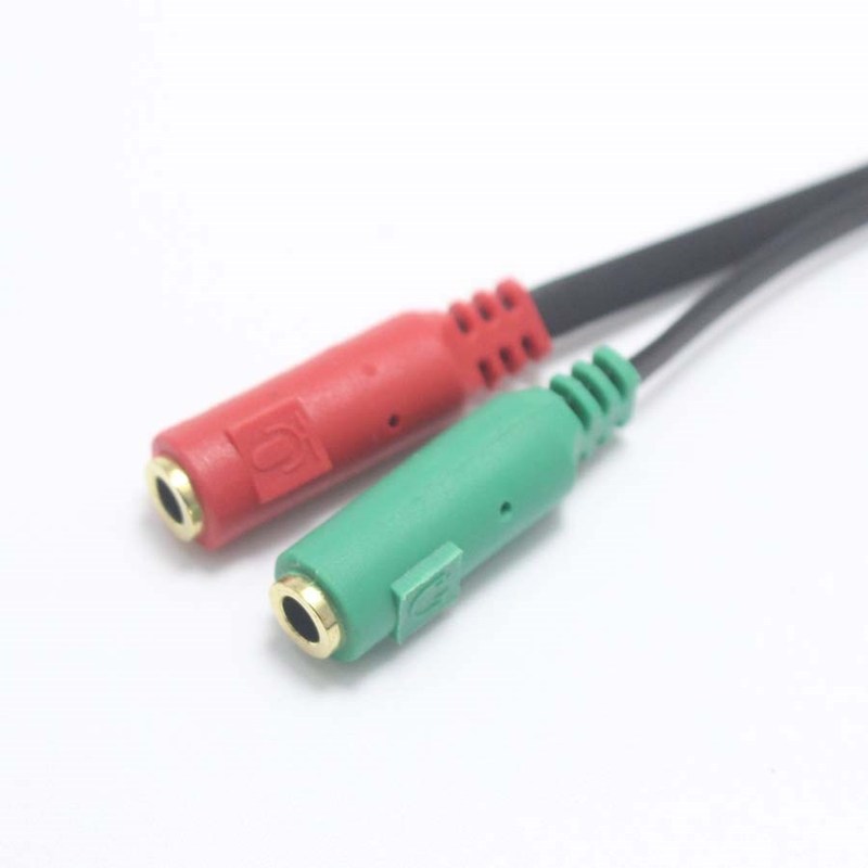 EClyxun 1pcs New 3.5mm 1 Male Plug to 2 Female Jack Stereo - 图3