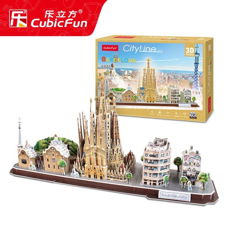 3D Puzzle Game DIY Toy Paper Miniature Model City London Pa - 图3