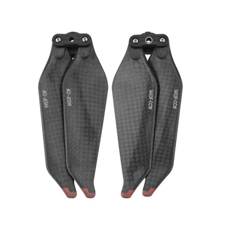 2 Pairs Carbon Fiber Propellers Quick Release Foldable 2-Bla - 图0