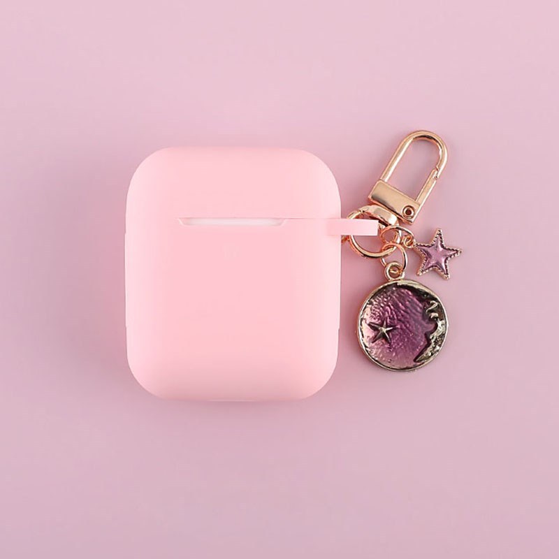 Hot Cute Space Star Keychain Silicone Case for Apple Airpod - 图0