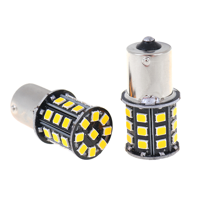 2pcs BAU15S 7507 PY21W 1156PY High Power Amber Yellow 33 SMD - 图2