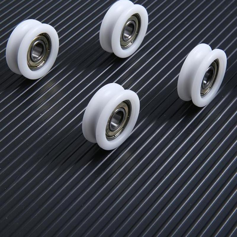 5pcs Nylon Plastic Embedded 608 U Groove Ball Bearing Guide - 图1