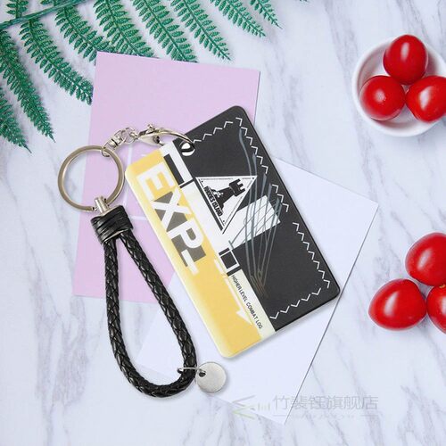 Anime Arknights Key Chain PVC keyring Rhodes Island Fun Cart - 图0