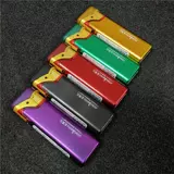 Личная металлическая железная оболочка сгущенной новой прямой пламени -защищенная от ветропроницаемой флип -флеви -сигарет пластиковой зажигалка зажигалка