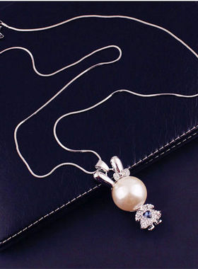 卡通兔子珍珠学生韩国时尚百搭女