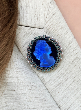 Lorina蓝色青金石项链首饰套装