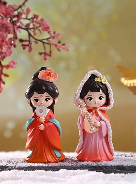 十大美女小摆件古风手办