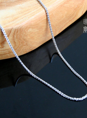 天醉电镀白金锁骨链饰品老银匠