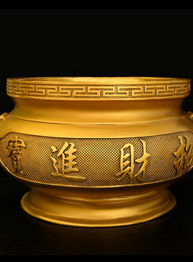 铜香炉摆件家用室内工艺品铜鼎