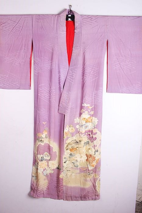 古着vintage传统日本制和服浴衣羽织和风印花舞台宽松外套开衫169 - 图0