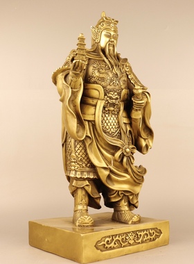 精工纯铜托塔天王李靖陈塘关李靖大将封神榜战神军神财宝天王神像