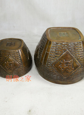 纯铜招财年年有余仿古风农村摆件