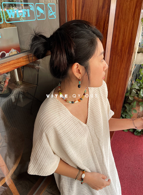 other混合材质女原创设计项链