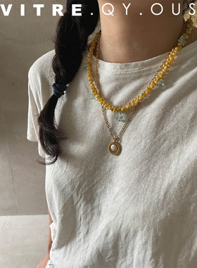 other混合材质女原创设计项链