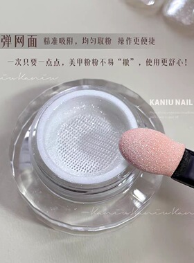 美甲气垫魔镜粉高透水晶镜面粉末 自带取粉垫新手穿戴甲装饰闪粉