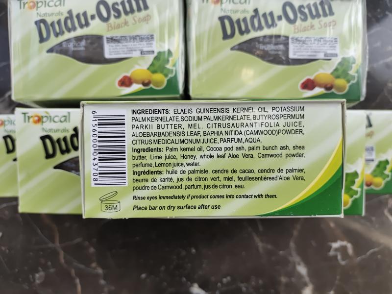 6个包邮Dudu Osun Black Soap非洲纯天然乳木果油手工黑皂黑香皂 - 图1