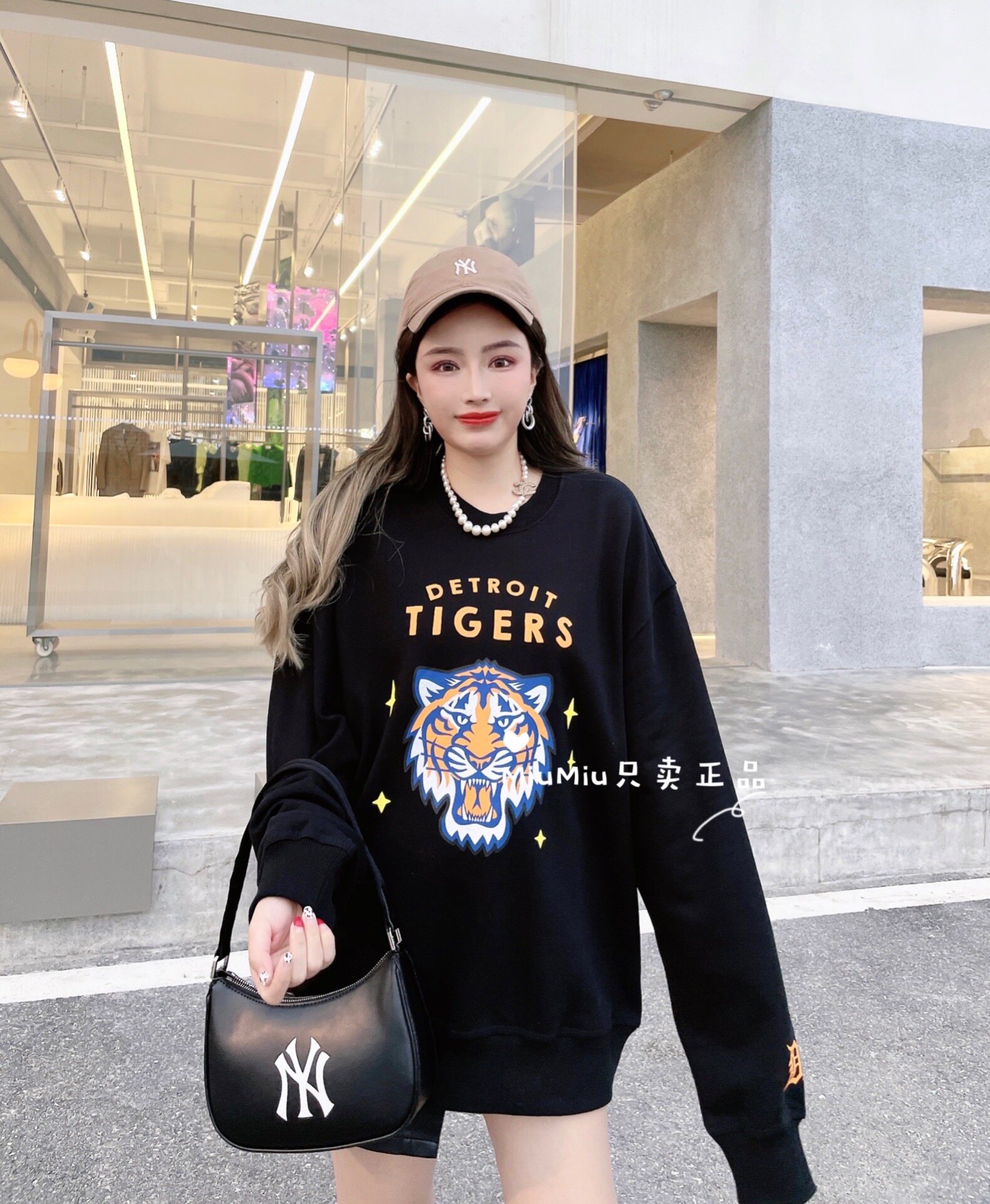 正品现货 韩国潮牌mlb虎年限定老虎卫衣套头情侣男女百搭酷萌