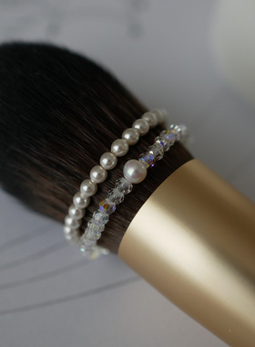 14k包金手作施家珍珠水晶戒指