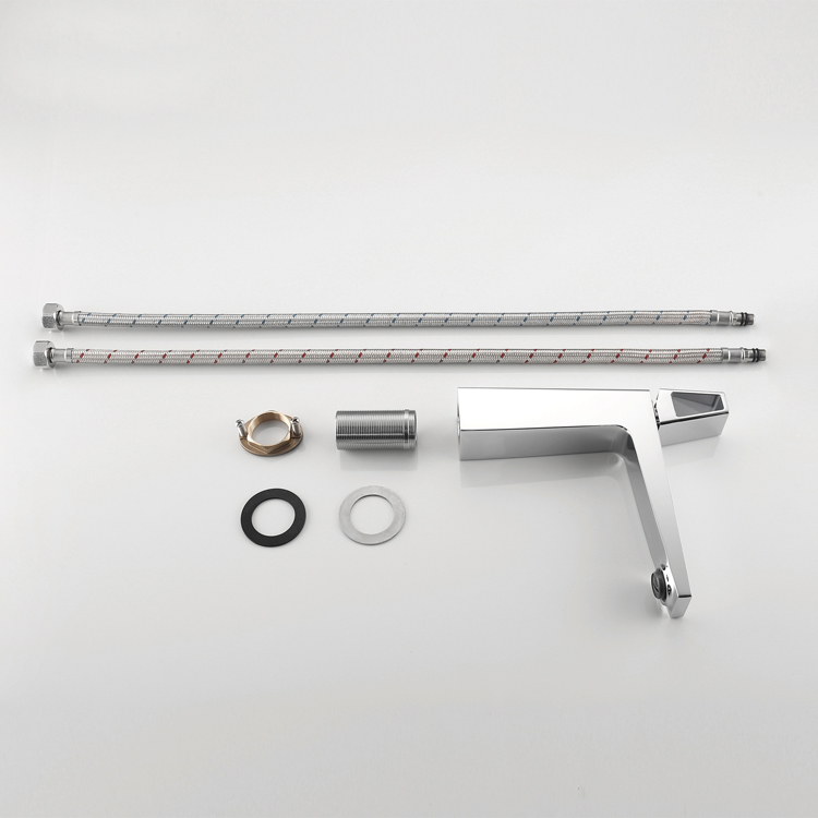 创意黑色全铜面盆龙头卫生间冷热水龙头家用台上盆洗手盆单孔龙头 - 图2