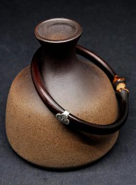 野生西藏无节纯银格桑花鸡血藤