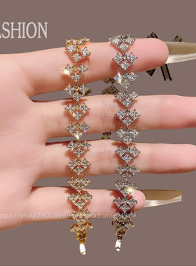 爆款月销10万件韩国进口镶钻手链