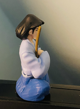 绝世高手日本美男子剑客人偶公仔模型汽车屏幕中控台显示器摆件