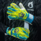GENEKICK goalkeeper gloves with removable finger guards
