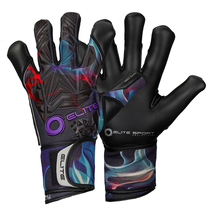 Halo goalkeeper ELITE SPORT TOP WORTHY Purple Phantom Soccer Inner Slit half tube without finger guard goalkeeper gloves