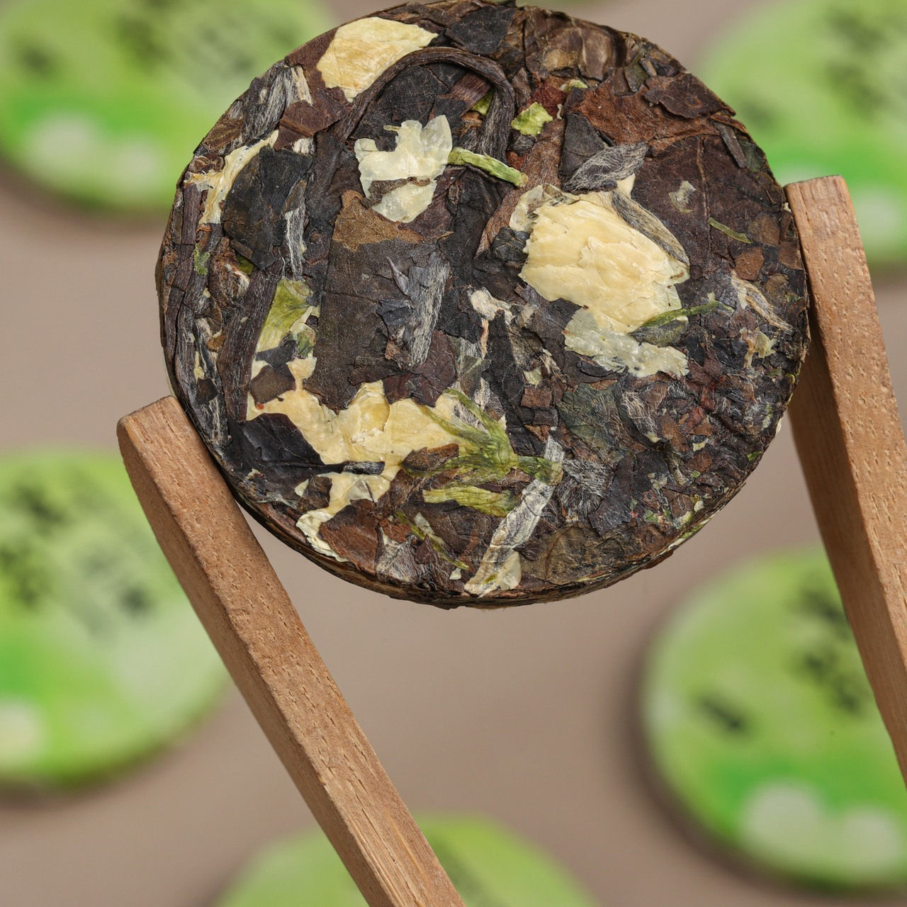 茉莉白茶福鼎白茶5g/饼小圆片小茶饼花香紧压调味茶独立小包装,淘宝优惠券,粉丝福利购,淘宝优惠卷