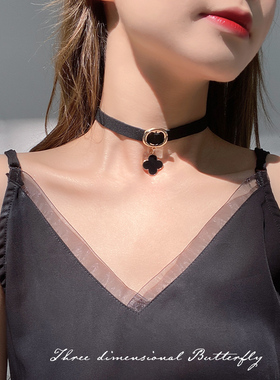 choker珍珠小众设计感锁骨链