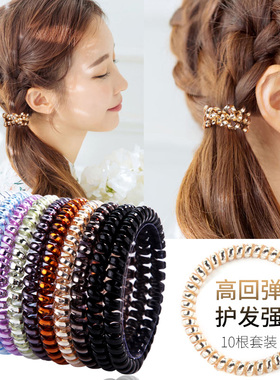 细款森女系橡皮筋电线扎头发绳