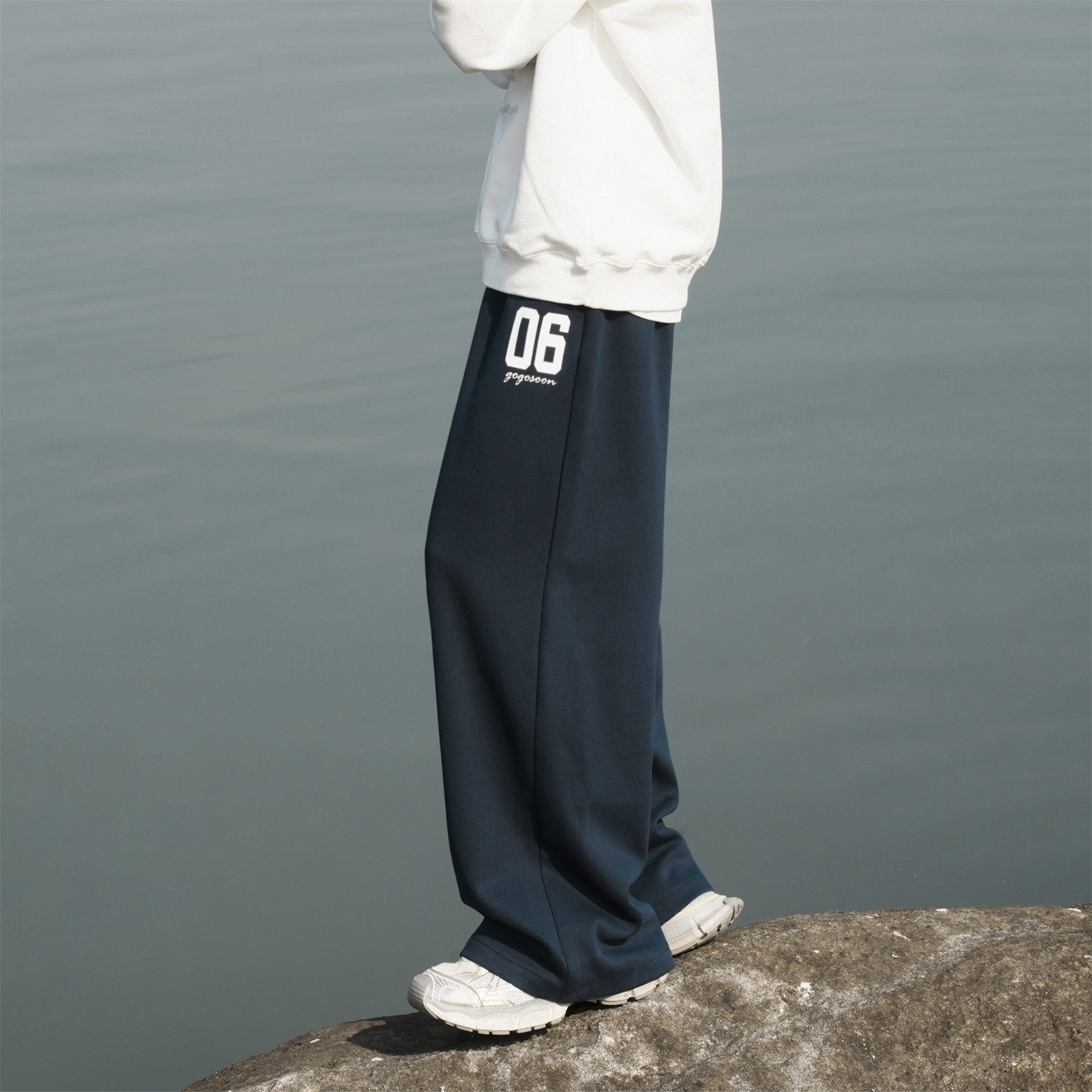 GOGOSOON卫裤男350g新款春秋休闲裤宽松直筒运动百搭青少年长裤潮,淘宝优惠券,粉丝福利购,淘宝优惠卷