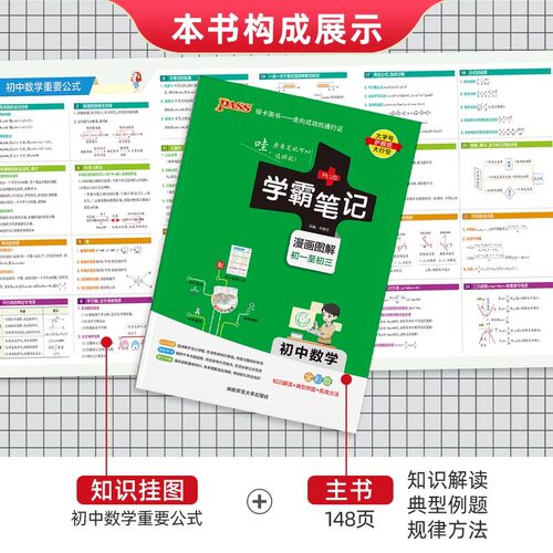 2025新版学霸笔记初中全套语文数学英语物理化学地理生物道德与法治历史文言文小四门七八九年级同步教辅教材工具书知识清单人教版 - 图0