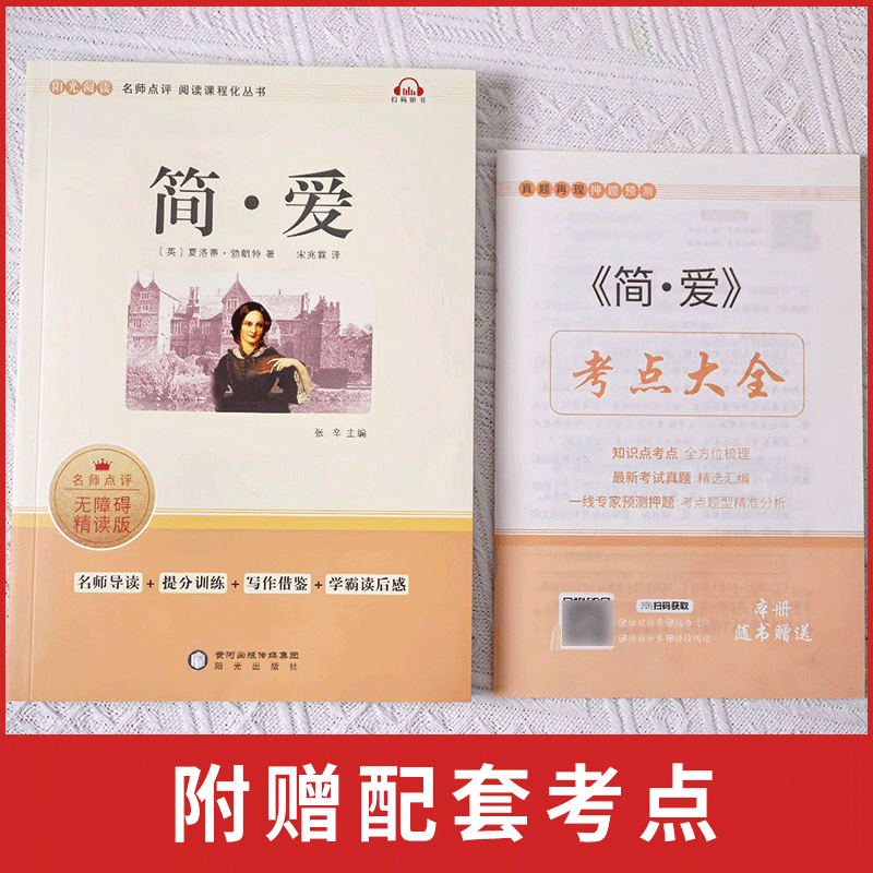 【赠考点大全】简爱+儒林外史 九年级下必阅读课外书目初三寒暑假推荐读物世界名著配套人教版新华文轩正版原著