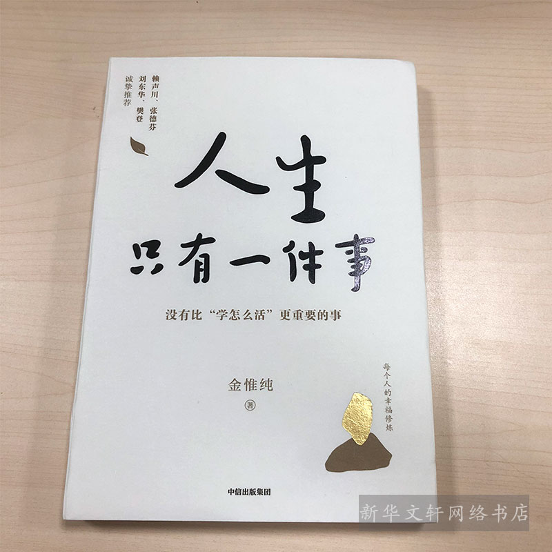 人生只有一件事 金惟纯著 樊登、赖声川、张德芬、刘东华推 荐 一本教你如何活得 好的书 自我实现励志书籍 - 图0