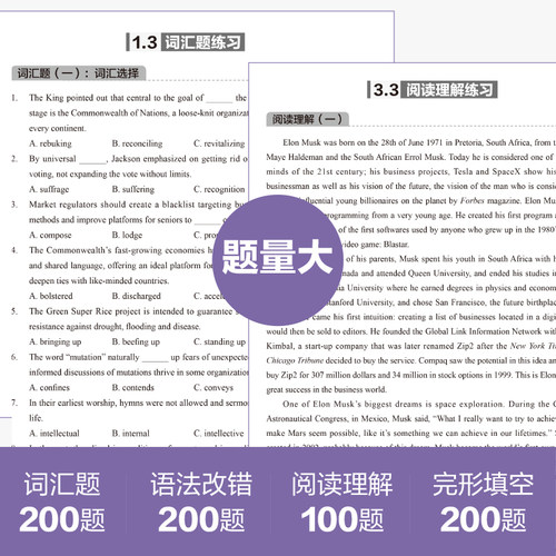 英语CATTI三级笔译综合能力 解题策略+强化训练 三笔练习题库历年真题语法阅读全国翻译专业水平资格考试3级 可搭教材武峰十二天 - 图0