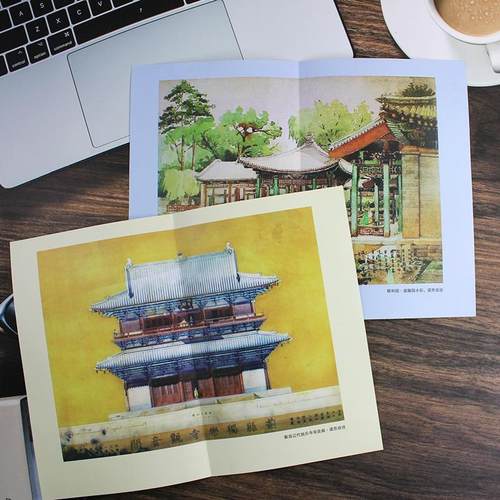 中国建筑史 梁思成 赠梁思成手绘海报 中国建筑技术美学史中国人自己写的民族建筑史 手绘平面图剖面图断面图正版书籍 - 图2