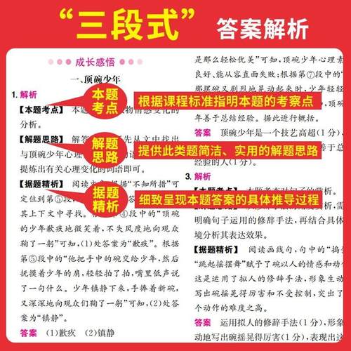 2026新版一本阅读理解一本初中语文阅读训练五合一七年级八年级九年级中考现代文初中满分作文语文阅读理解初一二三一本官方旗舰店 - 图1