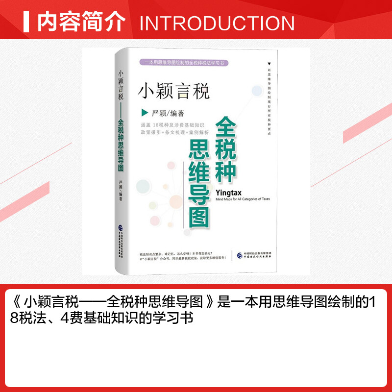 小颖言税 全税种思维导图 18税种及涉税基础知识 政策援引条纹梳理案例解析中国财政经济出版社 正版书籍 新华书店旗舰店文轩官网 - 图0