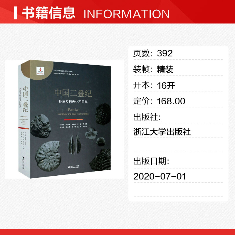 【新华文轩】中国二叠纪地层及标志化石图集 沈树忠 等 正版书籍 新华书店旗舰店文轩官网 浙江大学出版社 - 图0